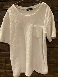 ANTIQULOTHES Tシャツ メンズ 白 ホワイト タオル生地 メンズ