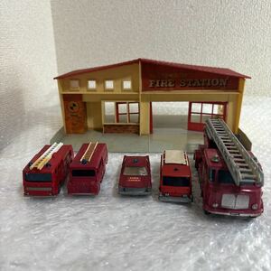 【038-043】MATCHBOX マッチボックス 消防車 消防署 FORD GALAXIE FIRE TRUCK FIRE PUMPER TRUCK MERRYWEATHER FIRE ENGINE 1スタ