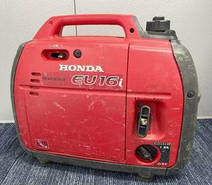 【中古品】HONDA ホンダ EU16i 正弦波 インバーター エンジン式 発電機 ＋ 給油サブタンク付き 軽量 小型 停電 アウトドア 現場 1196