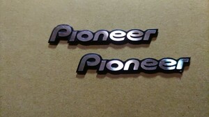 Pioneer　アルミ製　エンブレム　2個セット　パイオニア　3