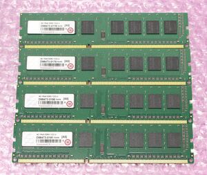 PC3-10600U(DDR3-1333)-4GB×4枚★合計16GB /Transcend