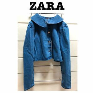 新品　ZARA デニム　ジャケット　M ブルー　ザラ　 デニムジャケット　 タグ付き