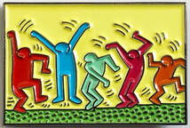 【即決/新品/アメリカ買付】Keith Haring/Dance ピンバッジ/ピンズ/ポップアート/キースヘリング/ダンス/1987年作/NY ダンス(ar-2212-7)_画像1