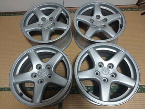 マツダ RX-7 FD3S 純正ホイール 後期 8j+50 PCD114.3 美品 ホイールのみ4本セット