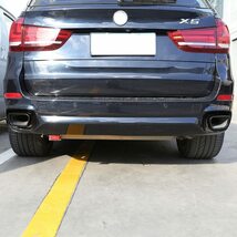 BMW X5 F15 2014 - 2018 X6 F16 2015 - 2018 テールマフラー エキゾーストパイプ カバー パーツ 外装 カスタム Mスポーツバージョン_画像6