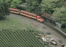 ☆◎ 大鉄 【大井川鉄道】時代◎【谷間の小駅】『川根唐沢駅 附近』◇絵葉書◇静岡県◇鉄道◇蒸気機関車◇_画像4