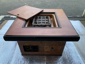 * Rinnai gas fire ..RH-3521-401 fire pot LP gas . reverse side Showa Retro old Japanese-style house that time thing Used*