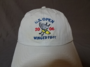 激レア USA購入 ゴルフ メジャー大会 全米オープン ゴルフ【2006 U.S. OPEN】【WINGED FOOT】【USGA MEMBER】 ロゴ刺繍入りCAP 中古良品