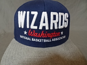 激レア USA購入 アディダス【adidas】製 NBA バスケ ワシントン ウィザーズ 【Washington Wizards】 ロゴ刺繍入り キャップ 中古品