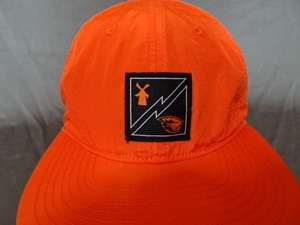 激レア USA購入 アメリカ企業モノ オレゴン州 コーヒーショップ【Dutch Bros. Coffee】x【OREGON STATE】ロゴマーク付ナイロンCAP 中古良品