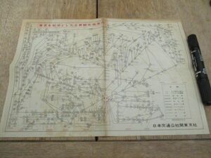 昭和36年　日本交通車公社関東支社　東京を起点とした主要観光地案内　M58