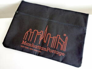 Manhattan Portage マンハッタンポーテージ　ポーチ　セカンドバッグ〈 A4サイズ収納 〉ブラック　良品