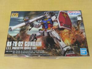 HG 1/144 RX-78-02 ガンダム（GUNDAM THE ORIGIN版） 機動戦士ガンダム ジ・オリジン 内袋未開封品