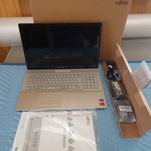 展示品 富士通 17.3型ノートパソコン FMV LIFEBOOK NH77/E3 - シャンパンゴールド（Ryzen 7/8GB/256GB）FMVN77E3G