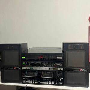 SANYO サンヨ コンポ MODEL 100V DC-WO7II TAC DC-WO7II PL レコード カセット プレイヤー 通電OK 中古 現状品 動作未確認