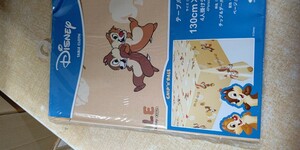  Disney chip & Dale squirrel tablecloth 4 seater . table new goods * unopened * prompt decision squirrel 