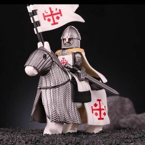 ★新作★【レゴ互換】ミニフィグ 中世十字軍騎士団 人形 フィギュア2体Dセット