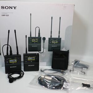 20) Sony UWP-D21 ワイヤレスマイク送受信機セット UTX-B40　URX-P40 