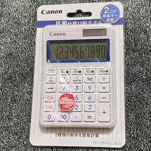 新品 Canon キャノン 電卓 LS-105WUC 税計算 計算状態表示 10桁 カラフル電卓 ミニ卓上 送料無料 送料込