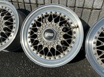 目立つガリ傷無し！センタ－キャップだけでもお買い得！人気のＢＢＳ！ノーマル軽カーや軽トラに！BBS RS 15X６J＋４０ PCD100＆114.3_画像4