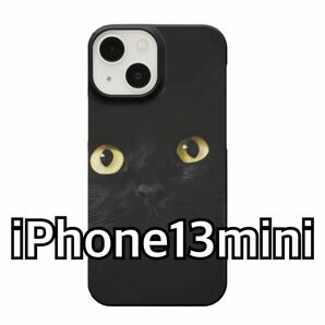 iPhone13mini ケース 黒猫
