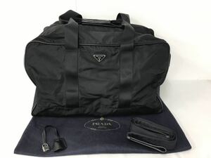 ○営TK033- A10m120 【埼玉発】PRADA プラダ ボストンバッグ 2way ナイロン ショルダー 旅行 トラベル 大容量