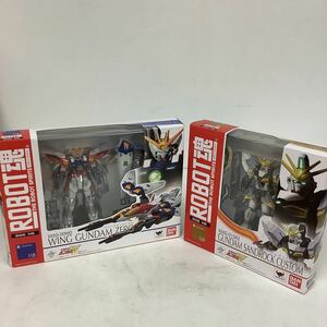 ◯GA779-60T中4【埼玉発】ROBOT魂 新機動戦記ガンダムW 2種セット ウィングガンダムゼロ ガンダムサンドロック改 未開封 現状品