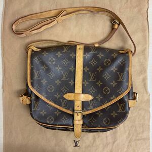 営HG09-100T LOUIS VUITTON ルイヴィトン モノグラム ソミュール30 M42256 ショルダーバッグ W28cm H22cm D11.5cm 