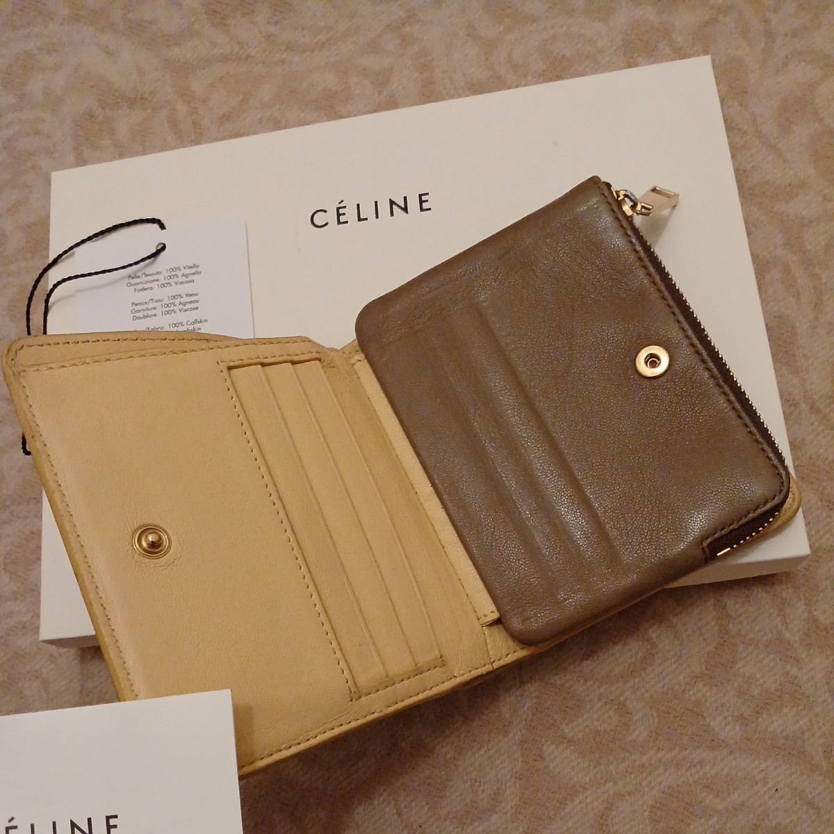 極美品】激レア CELINE トリフォールドウォレット 国内完売品 セリーヌ