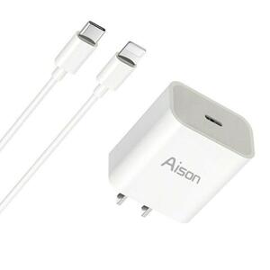 iPhone 急速充電器 iphone 充電器 ケーブル セット PD充電 ACアダプター USB C コード 1m 20W 電源アダプター