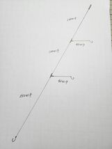 +●シマアジ喰わせ仕掛け●６号350センチ●3本針●_画像4