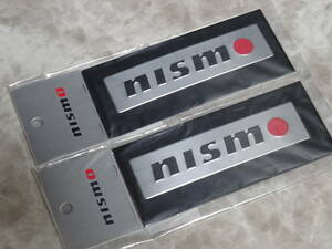 2個 nismo ニスモ JDM 旧ロゴ 1997 エンボス メタル プレート 限定品 希少 ロゴ ステッカー 当時物 日本製 NISSAN 日産純正 新品