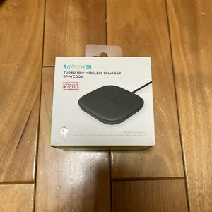 【1/24まで】RAVPOWER Turbo 10W Wireless Charger ワイヤレス充電器 RP-WC006 ブラッ