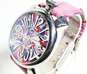 ガガミラノ マヌアーレ 48ｍｍ モザイク 手巻き 正規品 稼働品 メンズ腕時計 GaGa MILANO　