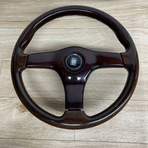  wooden steering wheel diameter approximately 36.5cm steering wheel Nardi tolinoND NARDI TORINO horn [ tube 2323X]