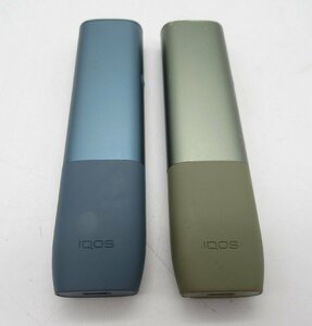 IQOS ILUMA ONE アイコス イルマワン 本体 ブルー＆グリーン ２個セット 電子たばこ☆動作確認済・アルコール除菌済★H1128921