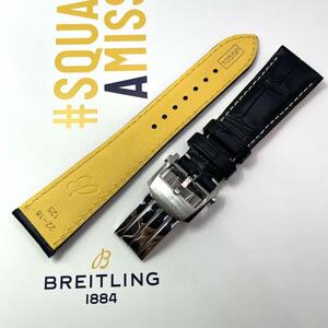 95【最新型/新品】22-18 ブライトリング BREITLING クロコレザー Dバックル クロノマット44 ベントレー ナビタイマー スーパーオーシャン