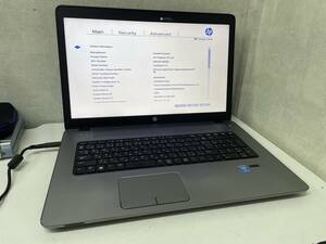 ◆◇O022　 HP ProBook470 G2　17インチ　Core i5-5200U　ストレージ/なし　メモリ/8GB BIOS確認 ◇◆