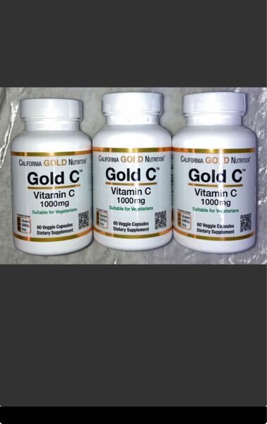 Gold CカリフォルニアゴールドニュートリションビタミンC1000mg期限は2024年3月以降60カプセル×3