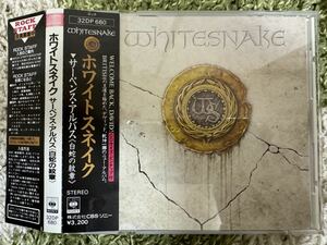 WHITESNAKE 国内盤 旧規格 帯付！激レア！税表記なし 3200円盤 ホワイトスネイク/白蛇の紋章〜サーペンス・アルバス 旧規格 帯付！32DP 680