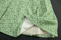 TOCCA/トッカ SPIRAEA花柄カットワーク刺繍襟付きドレスワンピース 緑0 mg300_画像7