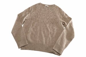 * beautiful goods * Margaret Howell / wool cashmere knitted pull over :2/ Brown xv937