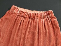 美品/小さいサイズ シビラ シルクレーヨンベルベットロングスカート定3.6万オレンジSS ak280_画像2