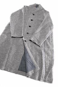 * beautiful goods 2019*babag-li/ Jurgen Lehl / wool tweed coat :M/ light gray xv919