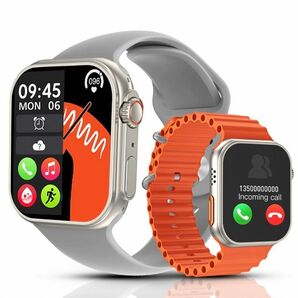 新品 Apple Watch 代替品 2.08インチ 大画面 S8 Ultra スマートウォッチ 通話 音楽 スポーツ 血中酸素 