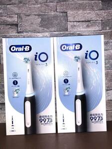 2点セット　ブラウン　電動歯ブラシ　BRAUN Oral-B iOシリーズ3 マットブラック　iOG3.1A6.0 BK 未開封