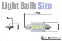 LED T10×37 B 3SMD 2個セット BMW AUDI Vw輸入車 送料無料_画像2