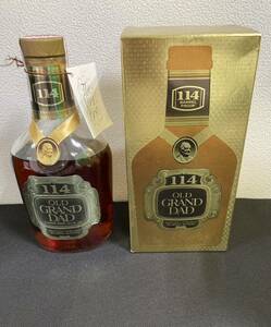 未開栓 OLD GRAND DAD 114 オールド グランダッド 750ml 57% バーボン ウイスキー 洋酒 古酒