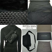 16万★新品本物【ボッテガ ヴェネタ・BOTTEGA VENETA】実用性と斬新なモード感が融合！軽くて丈夫なボディバッグ/ベルトバッグ黒ブラック_画像5