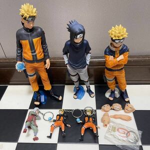 ナルト フィギュア ジャンク まとめ売り/ UZUMAKI NARUTO FIGURE JUNK / BIG FIGURE KEY CHAIN / SASUKE / JIRAIYA / GRANDISTA